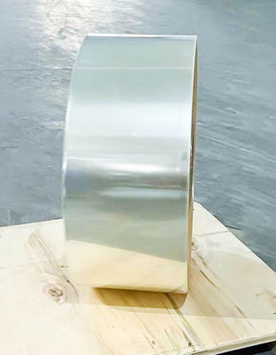 Label Jumbo Roll Adhesive BOPP Transparan Panjang 1000m Matte Silver PET