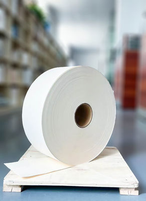 Glue bergerak Jumbo Roll Wrapping Paper, SGS Certified White Board Paper Roll
