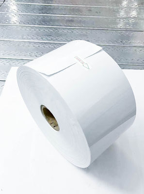 Perekat BOPP Transparan Jumbo Roll Proof Kimia Mata Sisi Ganda