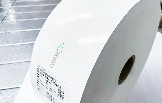 Catat BOPP yang jelas Catatan Jumbo Roll Kertas Gam Movable Sintetis