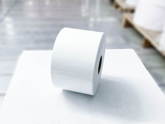 Label BOPP Roll Self Adhesive, Clear Glossy Label Paper Ketebalan wajah 25μ