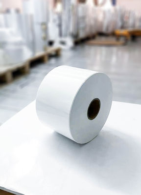 Waterproof Self Adhesive Sticker Label kertas Roll Opal PET Lapisan Permukaan