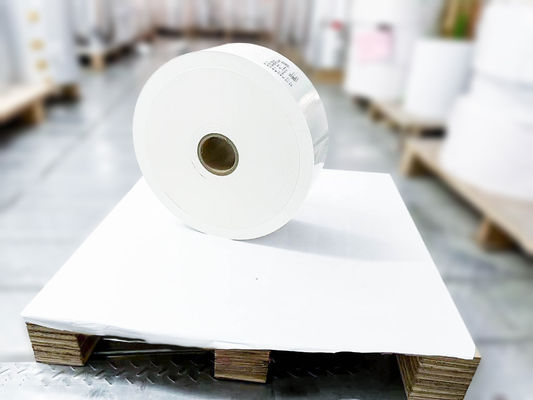 Label BOPP Roll Self Adhesive, Clear Glossy Label Paper Ketebalan wajah 25μ