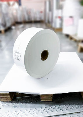 Kertas BOPP putih tahan air yang lengket, Label BOPP Mat 800m Panjang