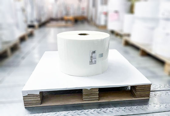 Bahan Label BOPP Roll Transparan Lem Akrilik Tahan Goresan