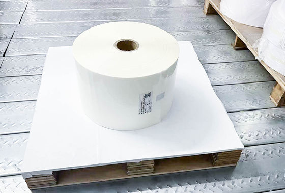 Akrilik Perekat Lem Susu PE Label Bahan kertas Gulung Besar Biasa Lengket