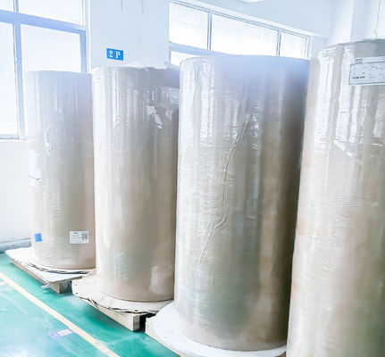 Self Adhesive Sticker Paper Roll 50 Light silver PET ((Coating) perekat akrilik 62 Glassine