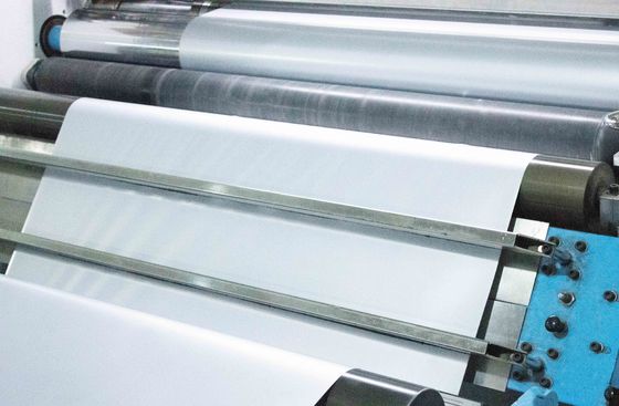 Mat Silver PET Self Adhesive Sticker Paper Roll 25u Ketebalan Permukaan Lem Panas