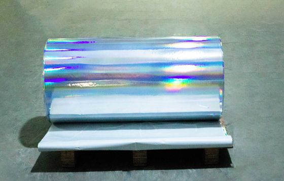 Hot Melt Glue Self Adhesive Holographic Film Thermal Labels 25u Ketebalan Permukaan