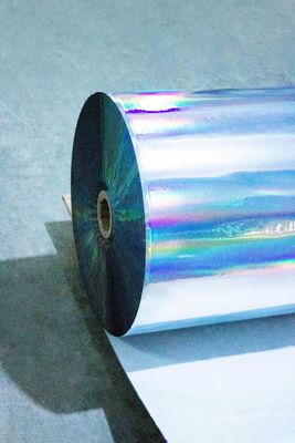 Hot Melt Glue Self Adhesive Holographic Film Thermal Labels 25u Ketebalan Permukaan