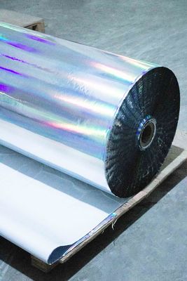 waterproof Self Adhesive Holographic Film Label Paper 50u Ketebalan permukaan