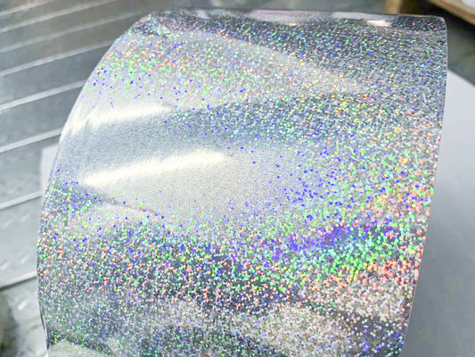 Biasa Lemak Jelas Holographic Adhesive Film Label Kertas 800m Panjang