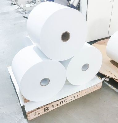 Hot Melt Glue Self Adhesive Synthetic Paper Roll 75u Ketebalan Permukaan Inkjet Mat
