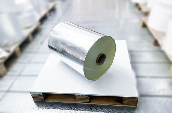 Light Silver PET Blank Self Adhesive Label Material Lem Minyak Sticker Roll Type
