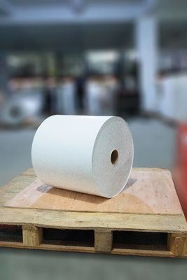 Lem yang bisa dilepas bahan label sintetis polos stiker roll normal lengket