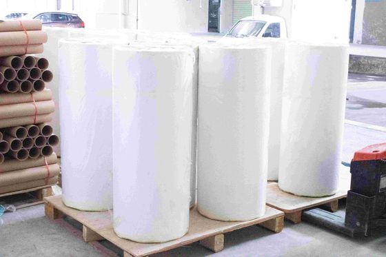 Hot Melt Glue Jumbo Roll Thermal Paper, 75u Ketebalan Permukaan Heat Proof Paper