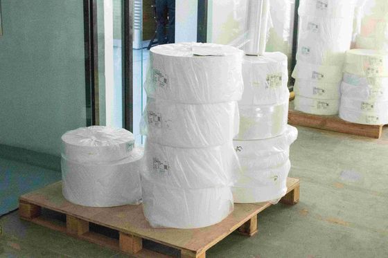 Hot Melt Glue Jumbo Roll Thermal Paper, 75u Ketebalan Permukaan Heat Proof Paper
