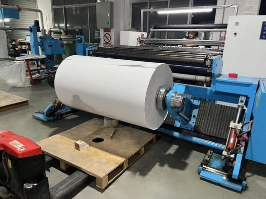 Self Adhesive PE Label Material Roll SGS bersertifikat Normal Sticky