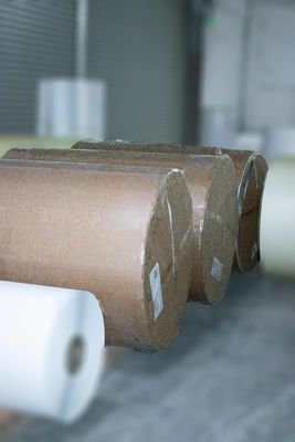 Hot Melt Glue Thermal Label Roll, Kraft Paper Jumbo Roll Ketebalan permukaan 80u