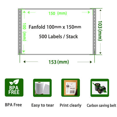 Set Perlengkapan: Pengiriman Label Printer Barcode Label Roll