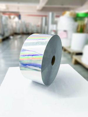 Harga yang bagus Percetakan Self Adhesive Transparent Holographic Film Paper SGS Sertifikasi Lem Minyak on line