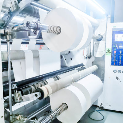 Harga yang bagus Self Adhesive PE Label Material Roll SGS bersertifikat Normal Sticky on line