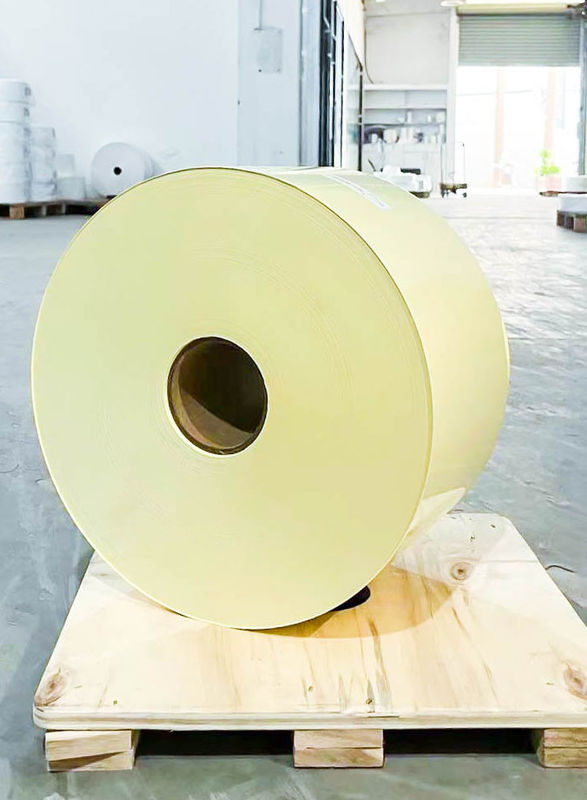 Glue yang bergerak Jenis Self Adhesive Release Liner Roll Paper Clear PET Sertifikasi SGS