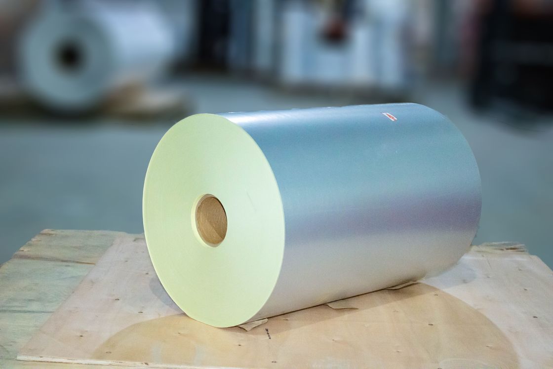 Mat Silver PET Self Adhesive Label Bahan Lem Air Jenis