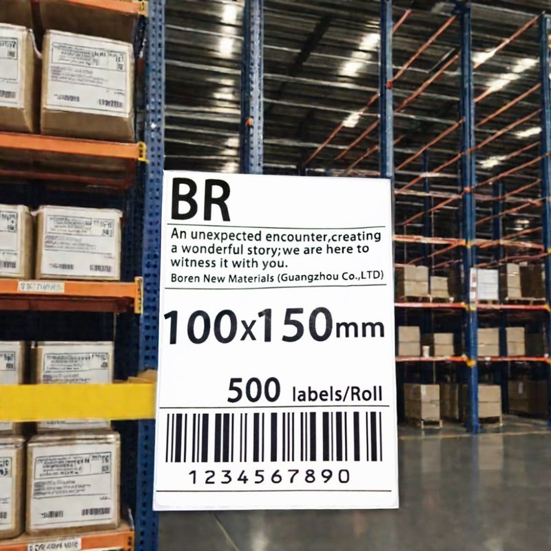 Kertas Ekspres Logistik Industri Ukuran 100x150 Lembar Logistik untuk Label Kemasan