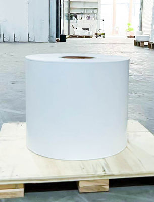 Harga yang bagus SGS persetujuan Inkjet Glossy Self Adhesive Synthetic Paper 50μ Ketebalan permukaan on line