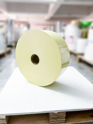 Harga yang bagus Catatan tahan goresan Jumbo Roll Paper, jelas tahan air Ketebalan permukaan 50u on line