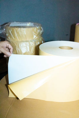 Harga yang bagus Hot Melt Glue Thermal Label Roll, Kraft Paper Jumbo Roll Ketebalan permukaan 80u on line