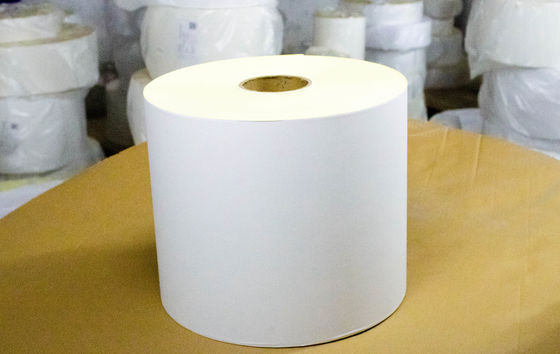 Harga yang bagus Removable Glue Thermal Jumbo Roll, Release Liner Paper Roll Panjangnya 1000m on line