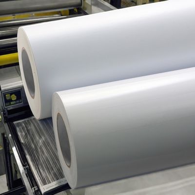 Harga yang bagus 80g Label kertas berlapis dengan perekat akrilik permanen viskositas dan kertas kaca putih on line