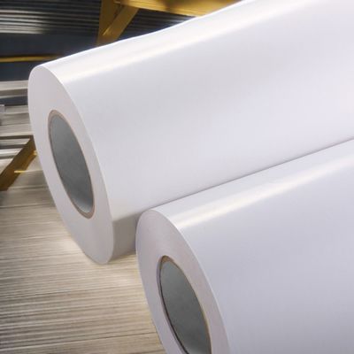 Harga yang bagus Bahan Label Kertas Kaca Putih 80g Kertas Lapisan dengan Perekat Akrilik Permanen on line